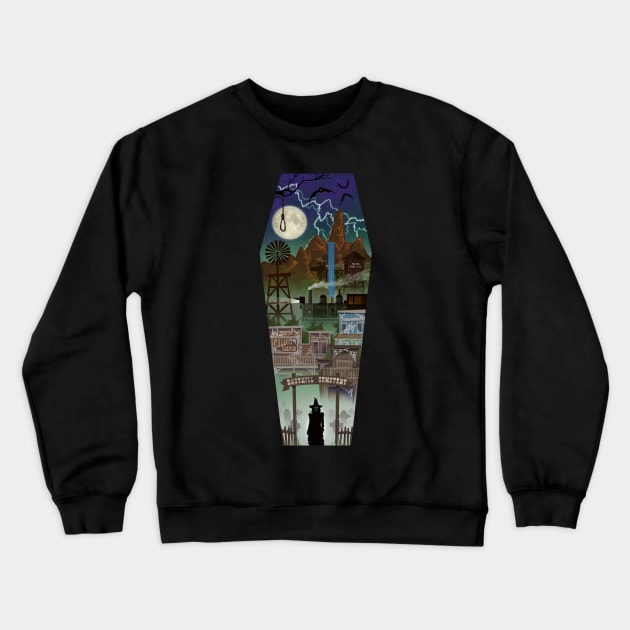 See You In The Fog - Knott's Scary Farm Crewneck Sweatshirt by Cartarsauce Threads 